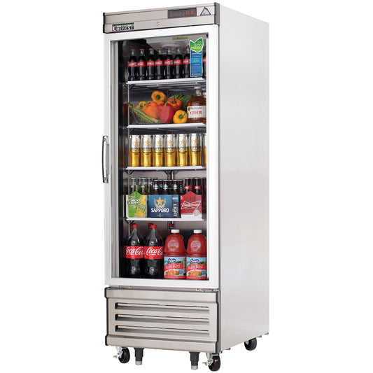 Everest Refrigeration EBGR1 1 Glass Door Refrigerator, 27"