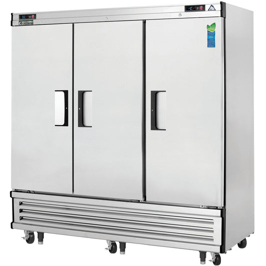 Everest Refrigeration EBRF3 3 Door (2/3 Ref & 1/3 Fzr) Dual Temp, 75"