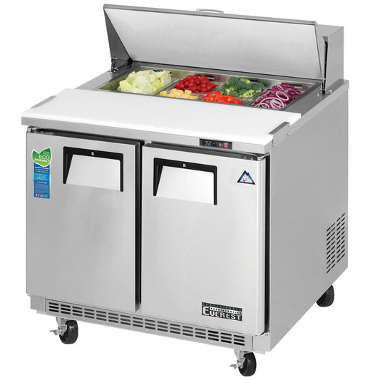 Everest Refrigeration EPBNSR2 2 Door Sandwich Prep Table, 35 1/2"