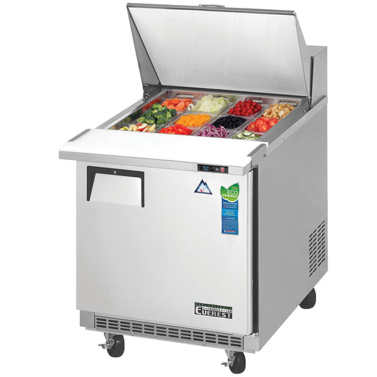 Everest Refrigeration EPBR1 1 Door Sandwich Prep Table, 27 1/2" (Mega Top)