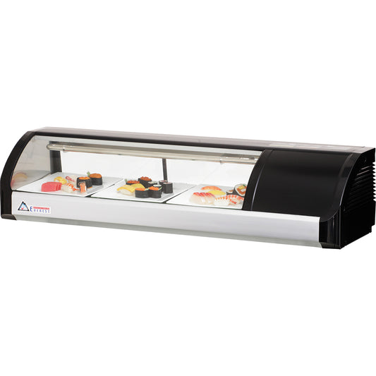 Everest Refrigeration ESC47R 4ft Self Contained Countertop Refrigerated Display Case - Right Comp Mount