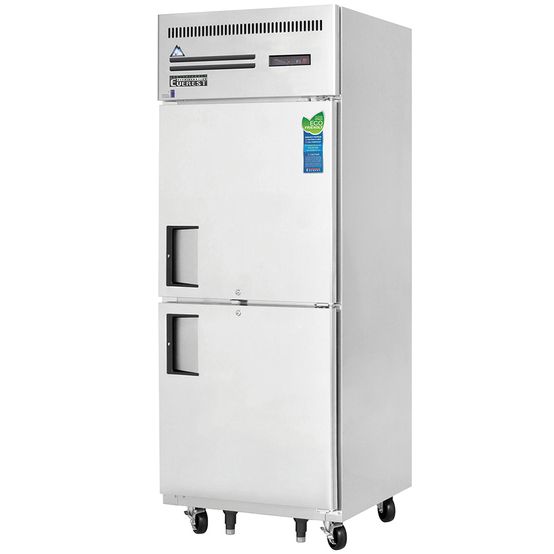 Everest Refrigeration ESFH2 1 Section Half Door Freezer, 29 1/4" (ETL Approved But No NSF)