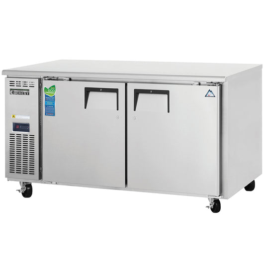 Everest Refrigeration ETWF2 2 Door Undercounter Freezer, 59 1/2"