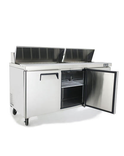 Atosa MSF8304GR 72'' Sandwich Prep. Table with 18 S/S Pans