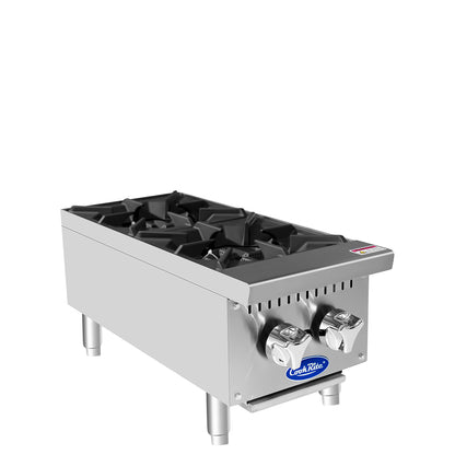 Atosa ACHP-2 HD 12'' (2) Burner Hotplate with Total 64,000 B.T.U.