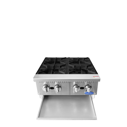 Atosa ACHP-4 HD 24'' (4) Burner Hotplate with Total 128,000 B.T.U.