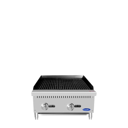 Atosa ATCB-24* HD 24'' Char-rock Broiler with Total 70,000 B.T.U.