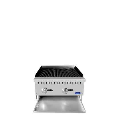 Atosa ATCB-24* HD 24'' Char-rock Broiler with Total 70,000 B.T.U.