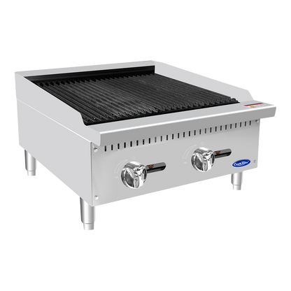 Atosa ATCB-24* HD 24'' Char-rock Broiler with Total 70,000 B.T.U.