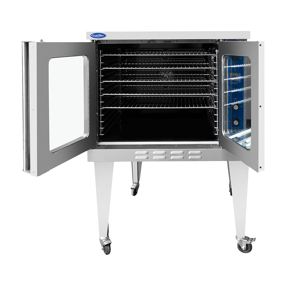 Atosa ATCO-513B-1 Single Bakery Depth Convection Oven with Total 46,000 B.T.U., Includes Leg Kit/Casters - Bakery Depth