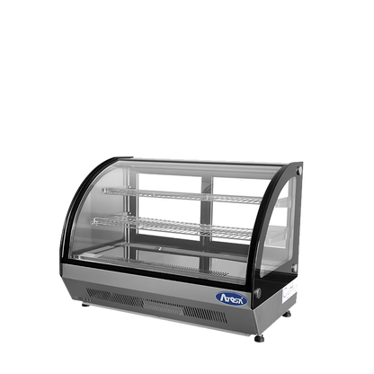 Atosa CRDC-46 Countertop Refrigerated Display Curved, 4.6 Cu Ft Dimension: 35-2/5 W *22-1/10 D * 26-2/5 H