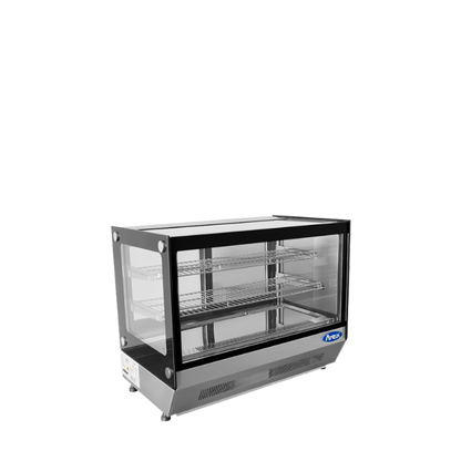 Atosa CRDS-42 Countertop Refrigerated Display Square, 4.2 Cu Ft Dimension: 27-3/5 W * 22-1/10 D * 26-2/5 H