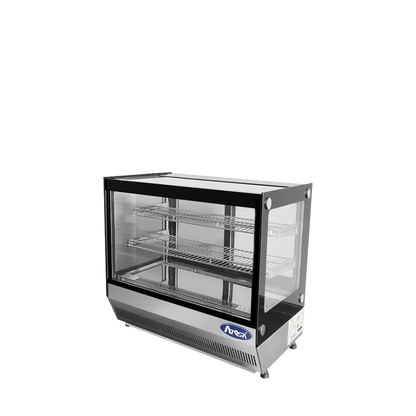 Atosa CRDS-42 Countertop Refrigerated Display Square, 4.2 Cu Ft Dimension: 27-3/5 W * 22-1/10 D * 26-2/5 H