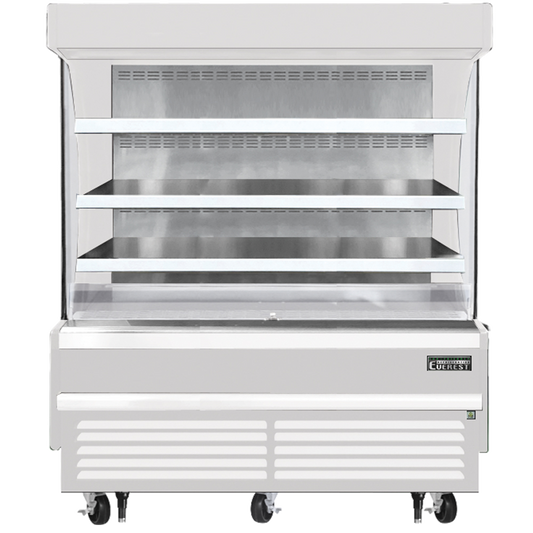 Everest Refrigeration EOMV-60-W-28-S Vertical Open Air Merchandiser, 60" Length, 28 3/8" Depth, 60 1/8" Height - White Exterior