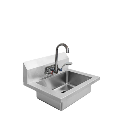 Atosa MRS-HS-18 (W) Hand Sink with Wrist Blade Handle with 8'' Backsplash