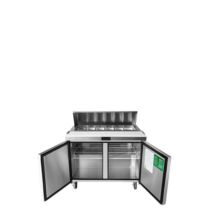 Atosa MSF8302GR 48'' Sandwich Prep. Table with 12 S/S Pans