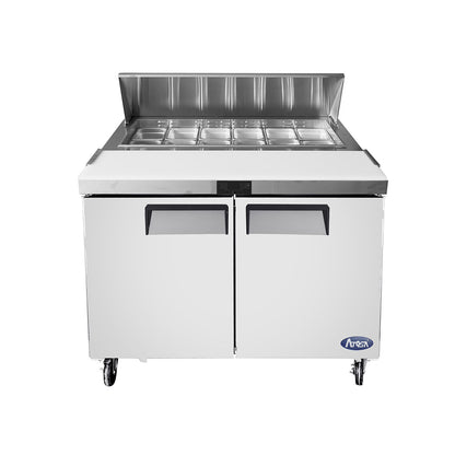 Atosa MSF8302GR 48'' Sandwich Prep. Table with 12 S/S Pans