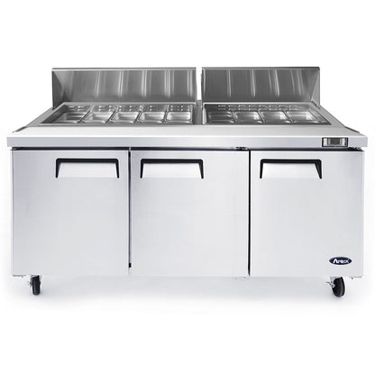 Atosa MSF8304GR 72'' Sandwich Prep. Table with 18 S/S Pans