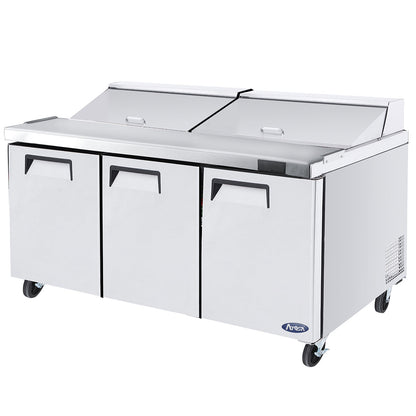 Atosa MSF8304GR 72'' Sandwich Prep. Table with 18 S/S Pans