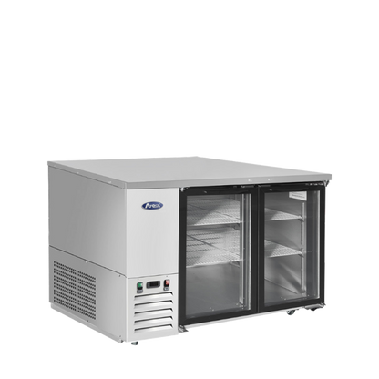 Atosa SBB48GGRAUS1 48" Back Bar Cooler w/ Glass Door Shallow Depth (S/S Exterior)