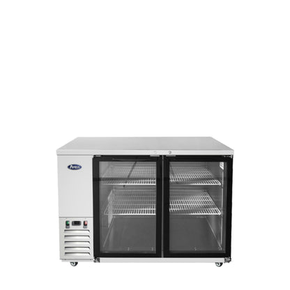 Atosa SBB48GGRAUS1 48" Back Bar Cooler w/ Glass Door Shallow Depth (S/S Exterior) Dimension: 48 W * 24-1/2 D * 40-1/10 H