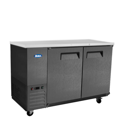 Atosa SBB59GRAUS2 59" Back Bar Cooler Shallow Depth (Black Exterior) Dimension: 57-4/5 W * 24-1/2 D * 40-1/10 H