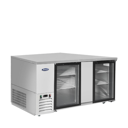 Atosa SBB69GGRAUS1 69" Back Bar Cooler w/ Glass Door Shallow Depth (S/S Exterior) Dimension: 68 W * 24-1/2 D * 40-1/10 H