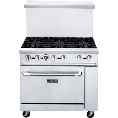 Dukers DCR36-6B 36″ Gas Range with Six (6) Open Burners